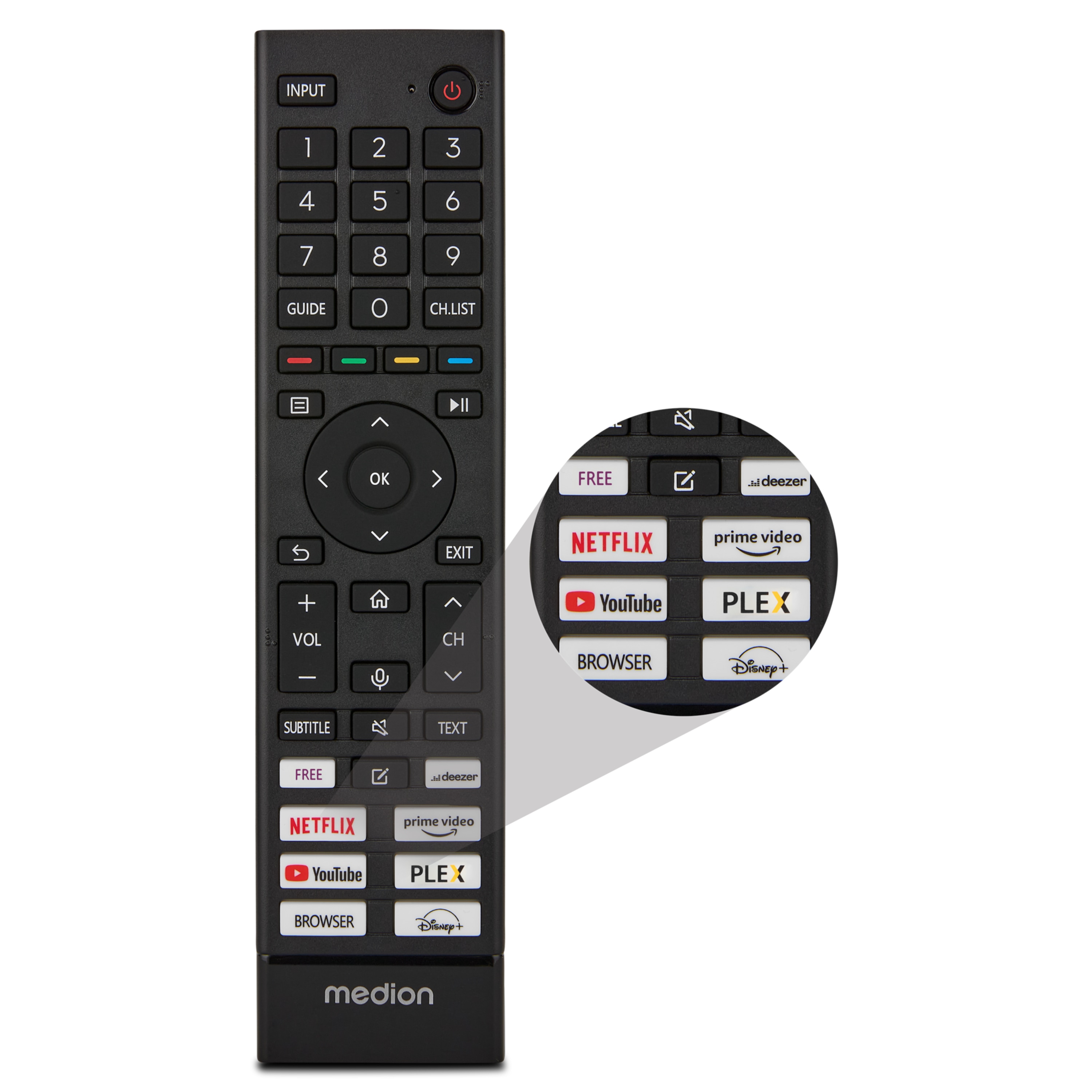 MEDION® LIFE MD 855200 Ultra HD LCD Smart-TV, 138,8 cm (55'') Ultra HD Display, HDR, PVR ready, NETFLIX, Prime Video, Disney+, DAZN, Paramount+ App, VIDAA App Store, Bluetooth®, HD Triple Tuner, CI+ Schnittstelle