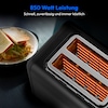 MEDION® MEDION LIFE Toaster MD12102, 2 Toastschlitze für zwei Toastscheiben, LED Sensor-Touch-Display für präzise Steuerung, 7 Bräunungsstufen und 5 Automatikprogramme