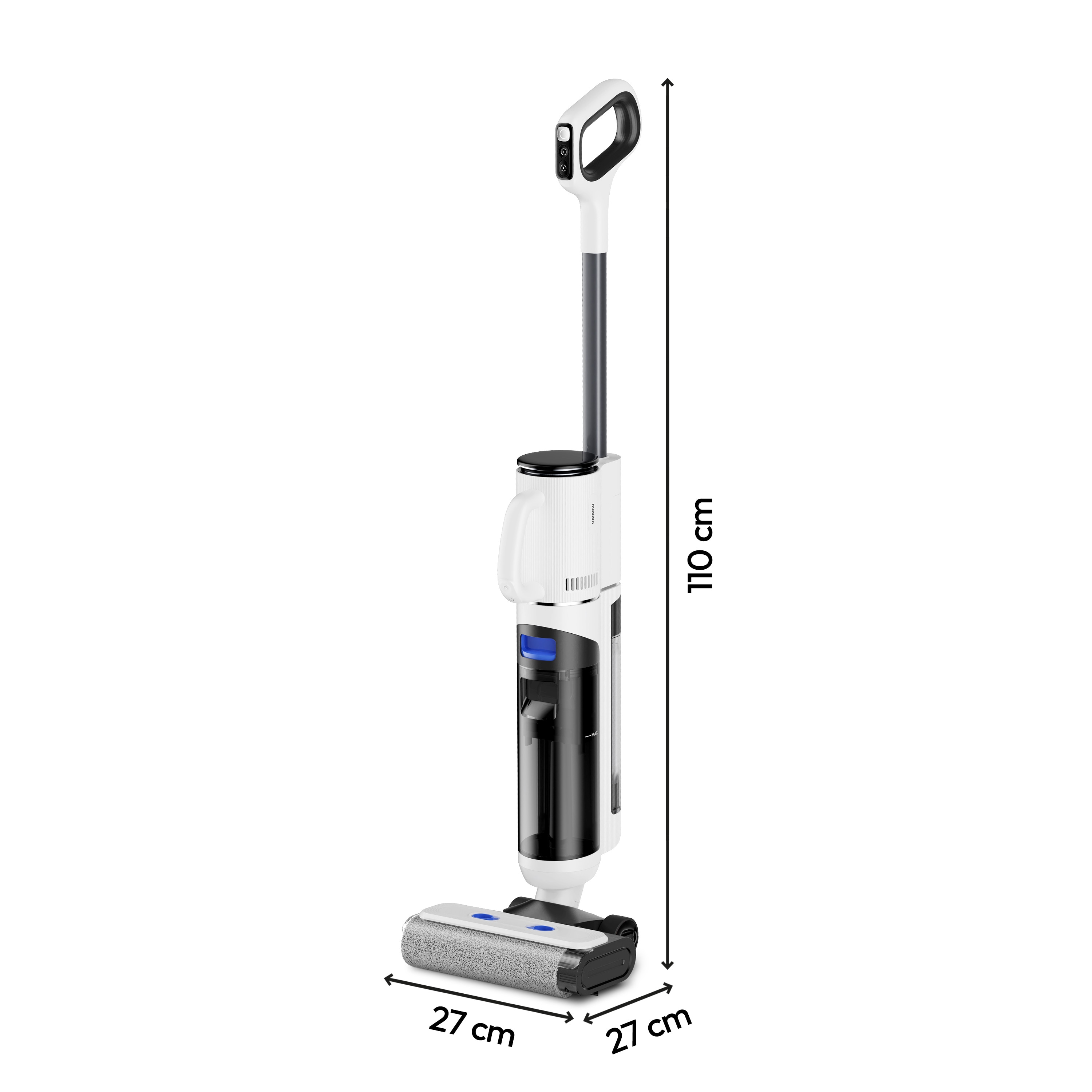 MEDION® LIFE H30 2in1 Hartbodenreiniger mit Saugfunktion, getrennter Frischwasser- und Schmutzwassertank, Selbstreinigungs- und Trocknungsfunktion, LED-Display, geeignet für alle Hartböden