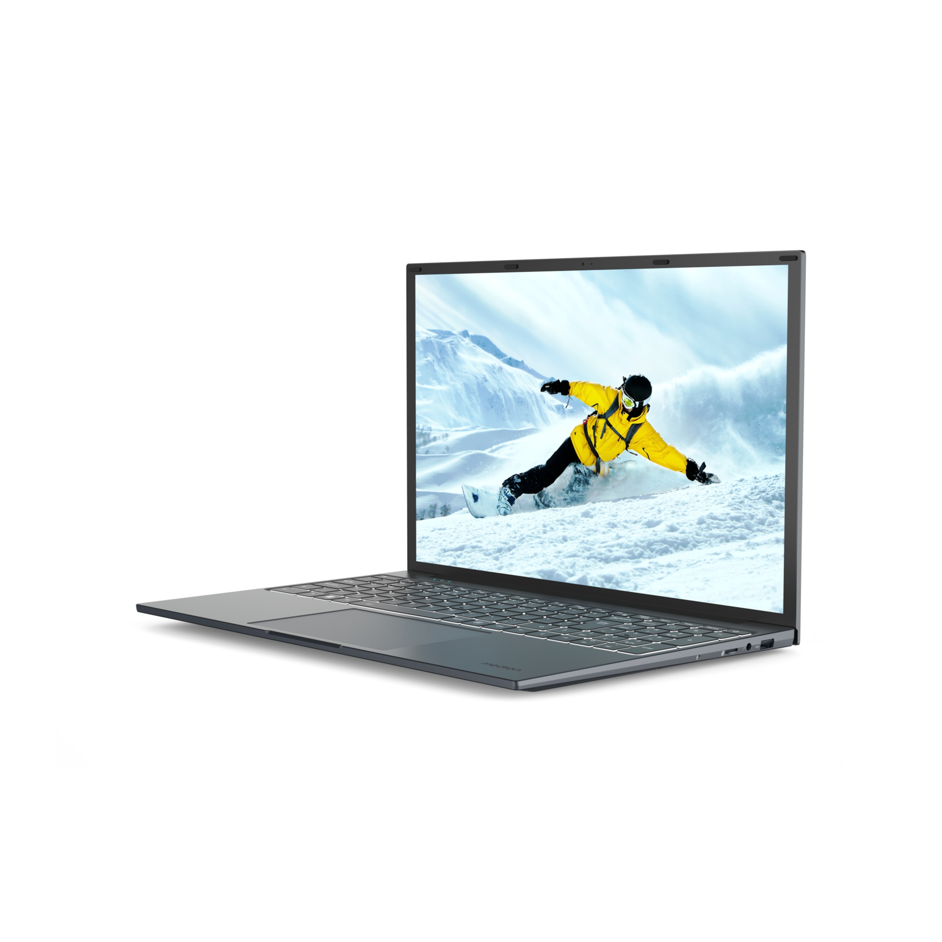 MEDION® E16433 Laptop, Intel® Core™ i3-1215U, Windows 11 Home, 40,6 cm (16,0'') FHD+ Display, Intel® UHD Grafik, 512 GB SSD, 8 GB RAM