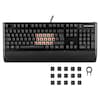 MEDION® ERAZER Supporter X20 mechanische Gaming Tastatur, extrem langlebige CHERRY MX RGB Red Switches, austauschbare Schalter und Tastenkappen, 100% Anti-Ghosting, RGB-Hintergrundbeleuchtung, hochwertige Oberfläche