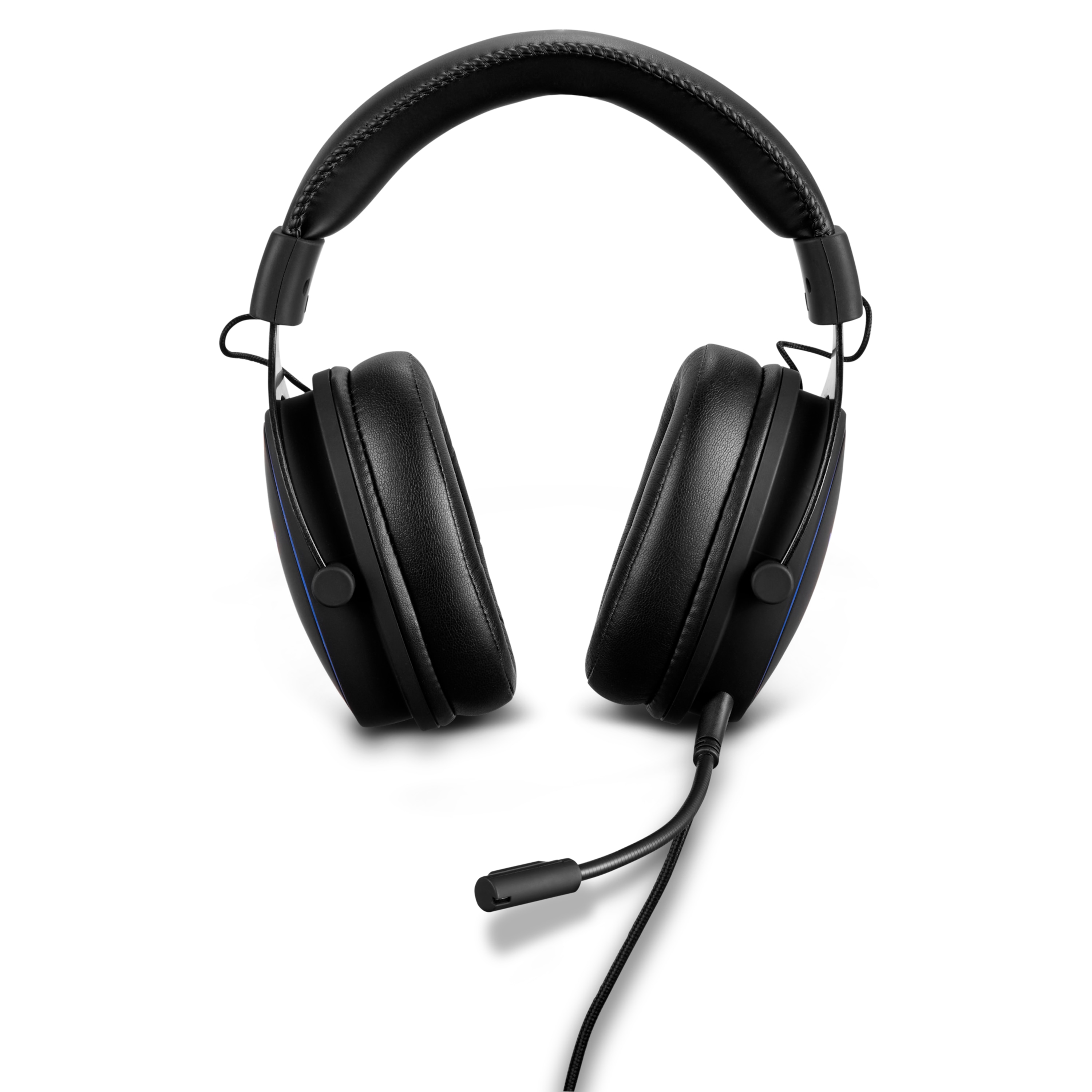 MEDION® ERAZER Mage P20 Gaming Headset, klasse Klangqualität mit ES9260Q Soundchip, flexibles & abnehmbares Mikrofon, RGB, Kabelbedienelement