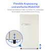 MEDION® LIFE® Retro-Kühlschrank MD 37800, 91 Liter Kühlraum, 38 dB, höhenverstellbare Füße, Energieverbrauch: 85 kWH/Jahr