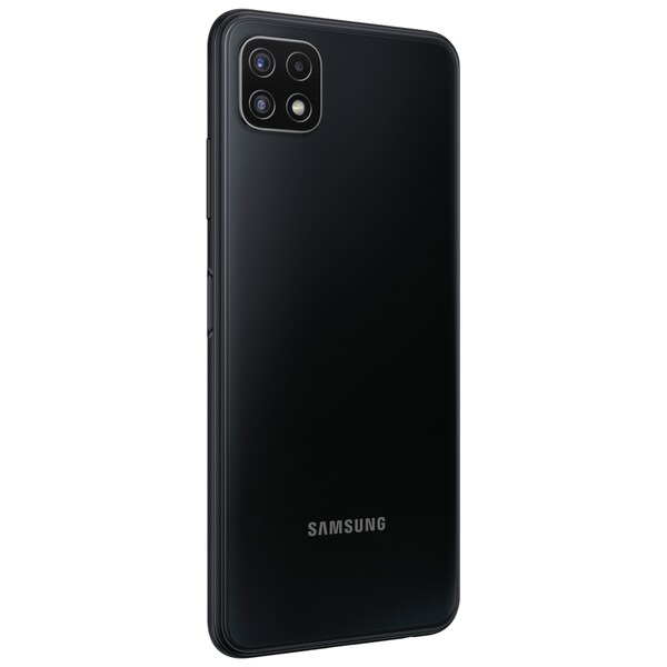 SAMSUNG Galaxy A22 5G 64 GB, grau, inklusive Magnetic Ring Holder, Displayschutz und Soft Cover