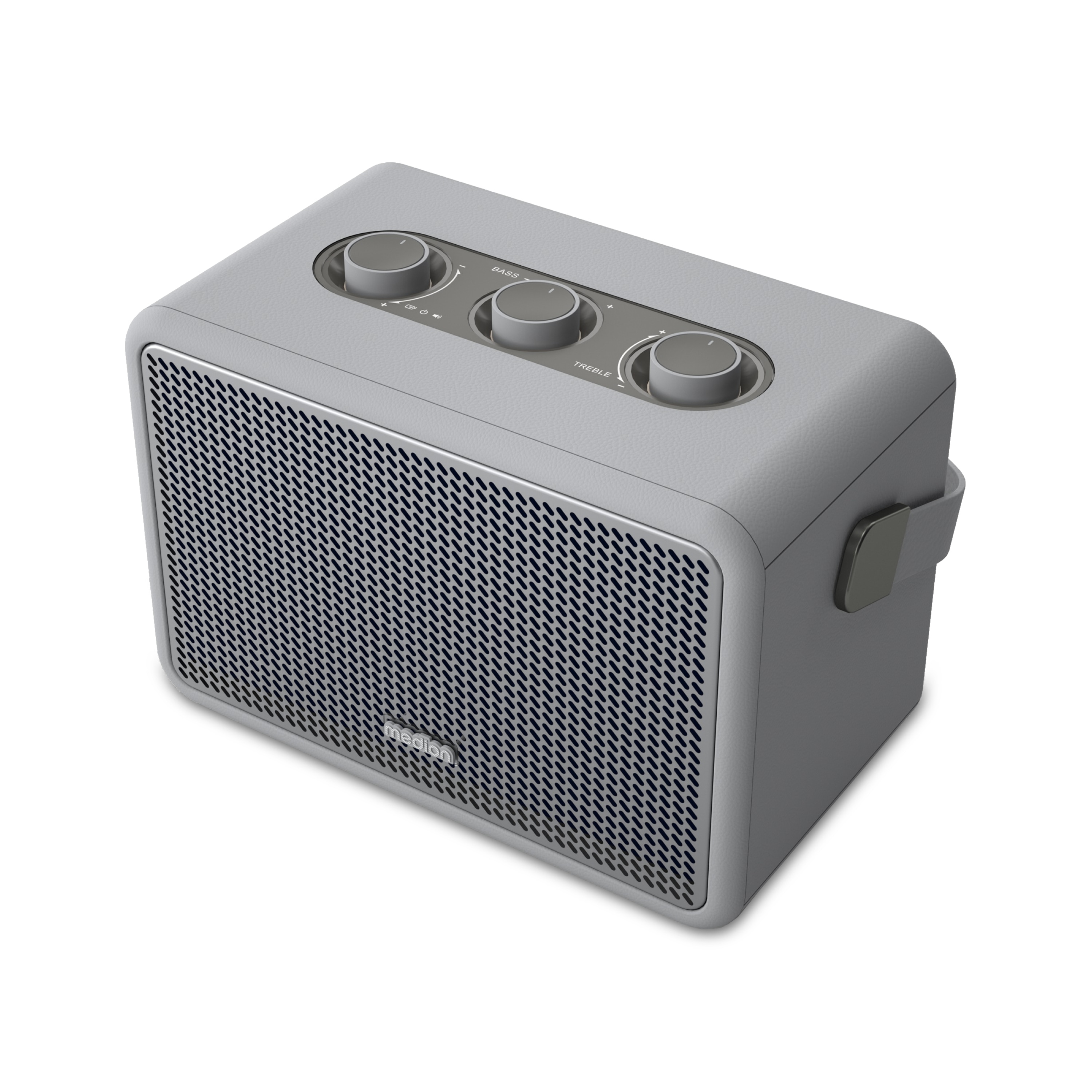 MEDION® LIFE BXO-1 Bluetooth® Lautsprecher grau, 2 x 15W RMS, integrierter Akku mit bis zu 15 Stunden Laufzeit, Bluetooth® 5.3, robustes & mobiles Design