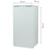MEDION® LIFE® Gefrierschrank MD 37688, 64 l Volumen, mechanische Temperatureinstellung, wechselbarer Türanschlag, 3 Schubladen