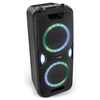 MEDION® LIFE® P61468 Partylautsprecher, PLL-UKW Radio, Bluetooth® 5.0, satter Sound, verschiedene Lichteffekte, X-Bass Bassanhebung, inkl. Mikrofon, 2 x 22 W RMS Ausgangsleistung