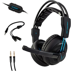 MEDION® ERAZER® Mage P10, Gaming Headset mit überragender Klang- und Lautsprecherqualität, leistungsstarker Bass, Mikrofon, Lautstärkeregelung über Kabelfernbedienung