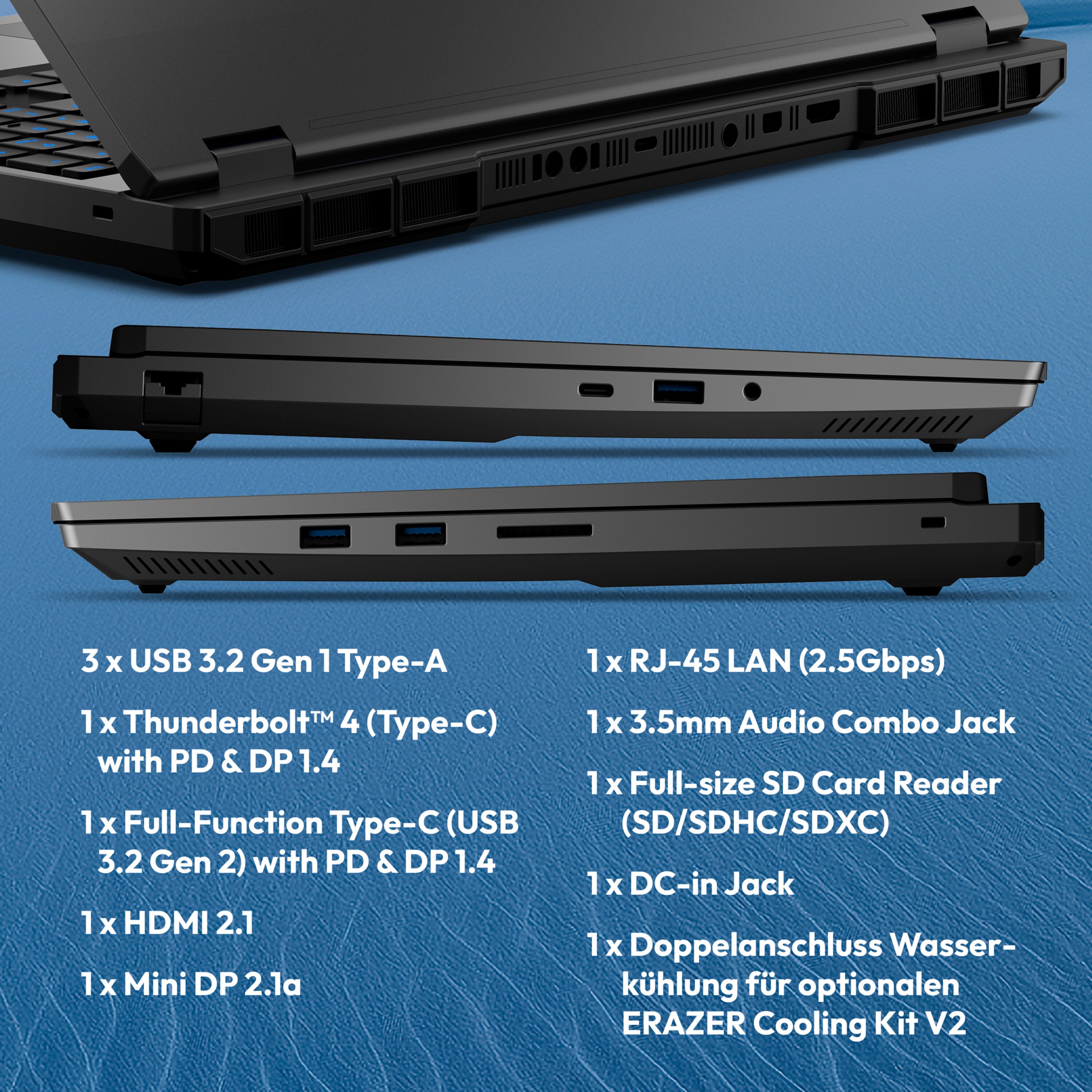 MEDION® ERAZER Beast 16 X10 Ultimate High-End Gaming Laptop, Intel® Core™ Ultra 9 Prozessor 290HX Plus, Windows 11 Home, 40,6 cm (16”) Mini LED Vivid Display mit 300Hz & 100 % DCI-P3, RTX 5090, 2 TB PCIe SSD, 64 GB RAM
