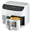 MEDION® LIFE® P20 XXL Twin Doppelzonen-Heißluftfritteuse MD 11760, 100 Rezepte in der Life+ App, 2 separate Garzonen, 9 Automatikprogramme, 8,7 L Gesamt-Nutzinhalt, 2.600 Watt, Temperatur einstellbar bis 200 °C
