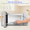 MEDION® LIFE® Mikrowelle MD 12211, 700 W Leistung, 17 L kompakt, 5 Mikrowellenstufen, Auftaufunktion, Timerfunktion