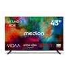 MEDION® LIFE MD 843201 Ultra HD Smart-TV - Modell 2026, 108 cm (43'') Ultra HD Display, HDR, PVR ready, HBO Max, MagentaTV, NETFLIX, Prime Video, Disney+, DAZN, Paramount+ App, VIDAA App Store, Bluetooth®, HD Triple Tuner, CI+ Schnittstelle