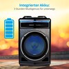 MEDION® LIFE® P61200 Partylautsprecher, tragbares Bluetooth® Soundsystem, verschiedene Lichteffekte, satter Sound, Teleskopgriff und Rollen, 350 W max. Musikausgangsleistung