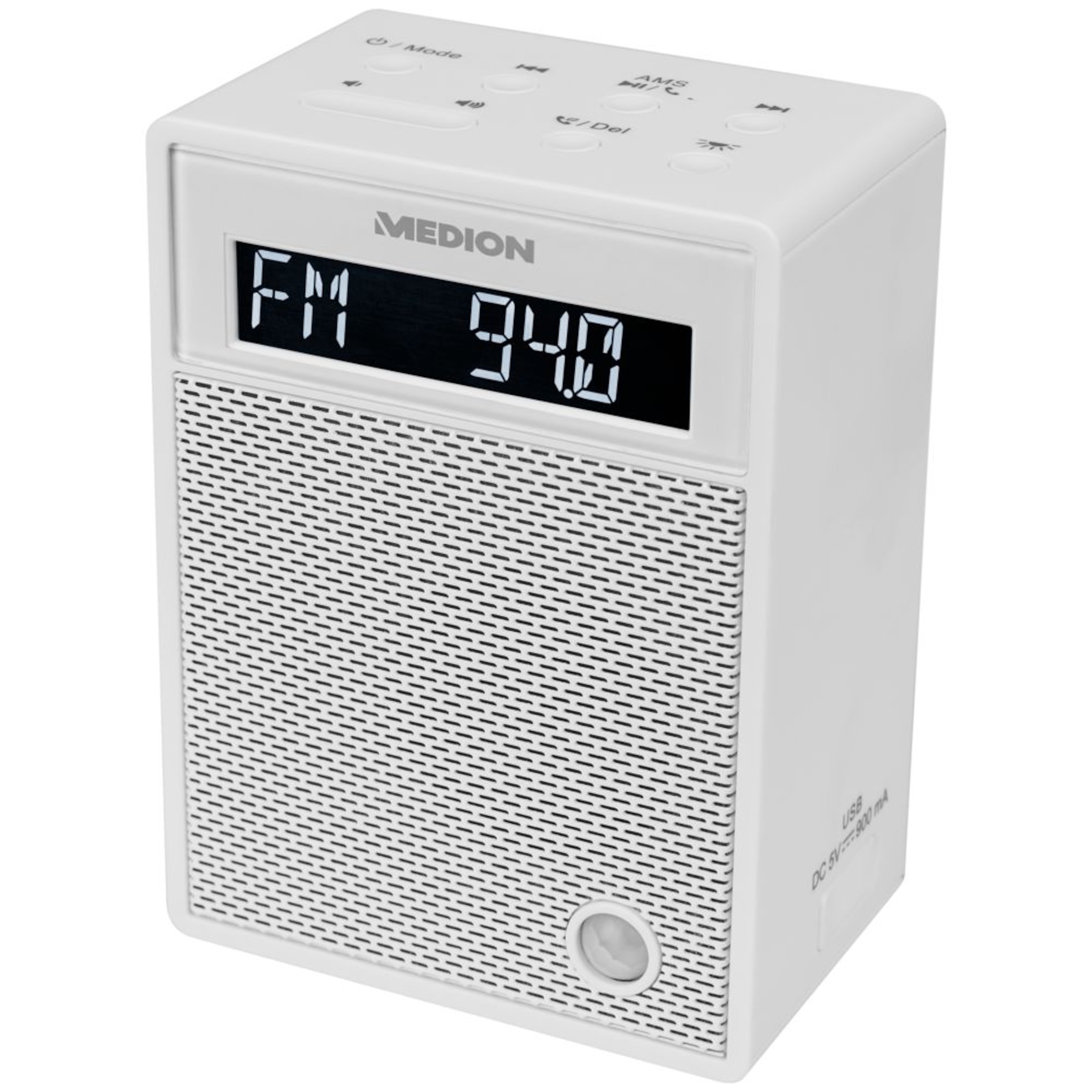 MEDION® LIFE® P65702 Bluetooth® Steckdosenradio mit LC-Display, NFC, PLL-UKW Radio, Freisprechfunktion, USB-Ladefunktion