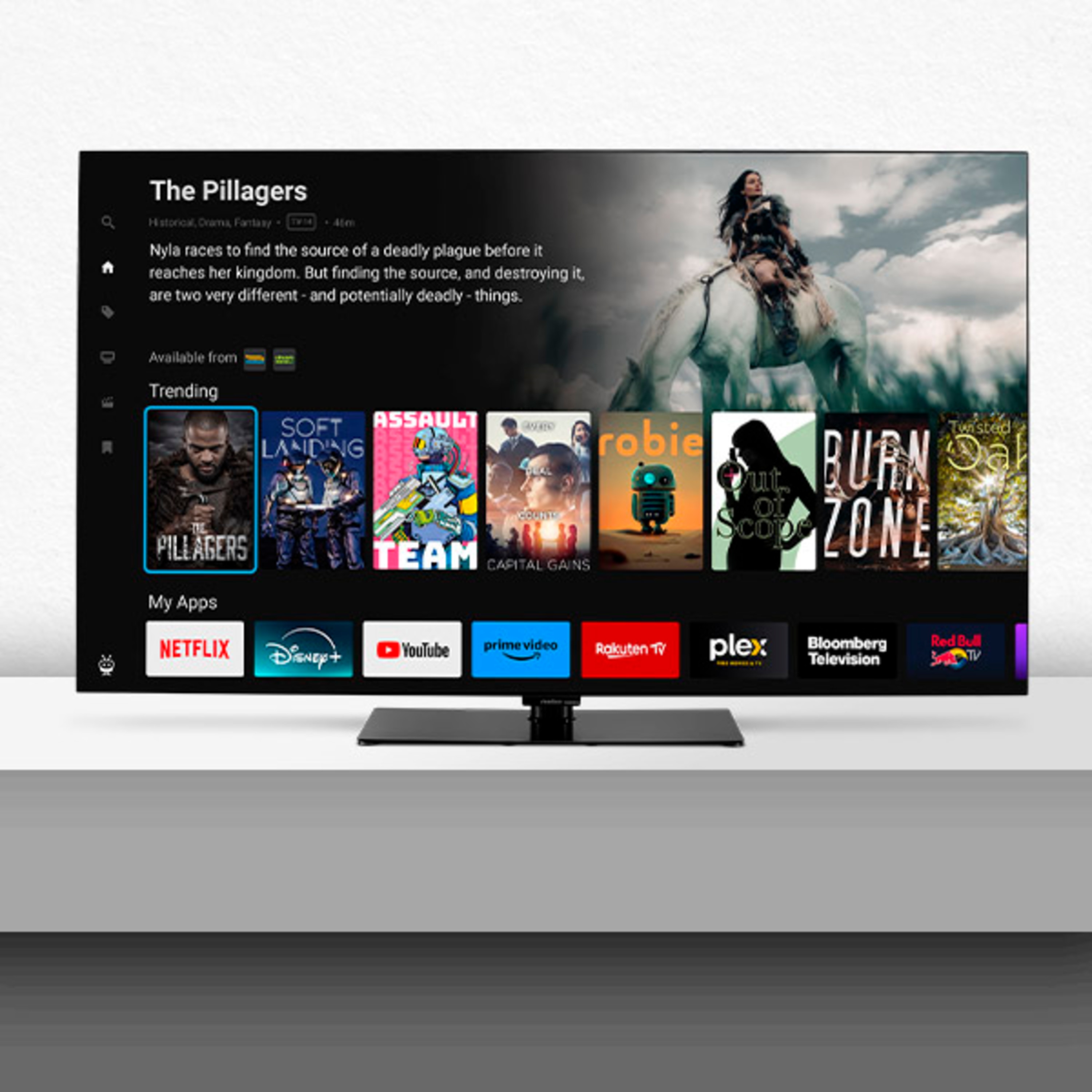 Zugriff auf Mediatheken, Streamingdienste und Apps im TiVo Medienportal