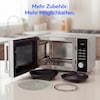 MEDION® LIFE® 3-in-1 Mikrowelle MD 12231, 900 W Leistung, Grill- und Heißluftfunktion, 25 L kompakt, 10 Leistungsstufen, Auftaufunktion, Timerfunktion