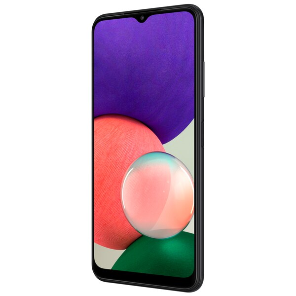 SAMSUNG Galaxy A22 5G 64 GB, grau, inklusive Magnetic Ring Holder, Displayschutz und Soft Cover