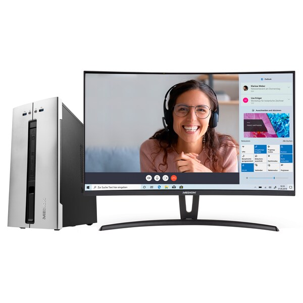 MEDION BundelDEAL ! LIFE® X16596 QLED Android TV, 163,9 cm (65'') Ultra HD + MEDION® LIFE® P64377 3.1.2. Soundbar