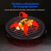 MEDION® LIFE HeißluftFritteuse P40 L (MD13030), 100 Rezepte in der Life+ App¹, Touch-Sensor- Bedienfeld, 4,7 Liter Fassungsvermögen, 8 Automatikprogramme,1.500 Watt, 60 min. Timer, 100