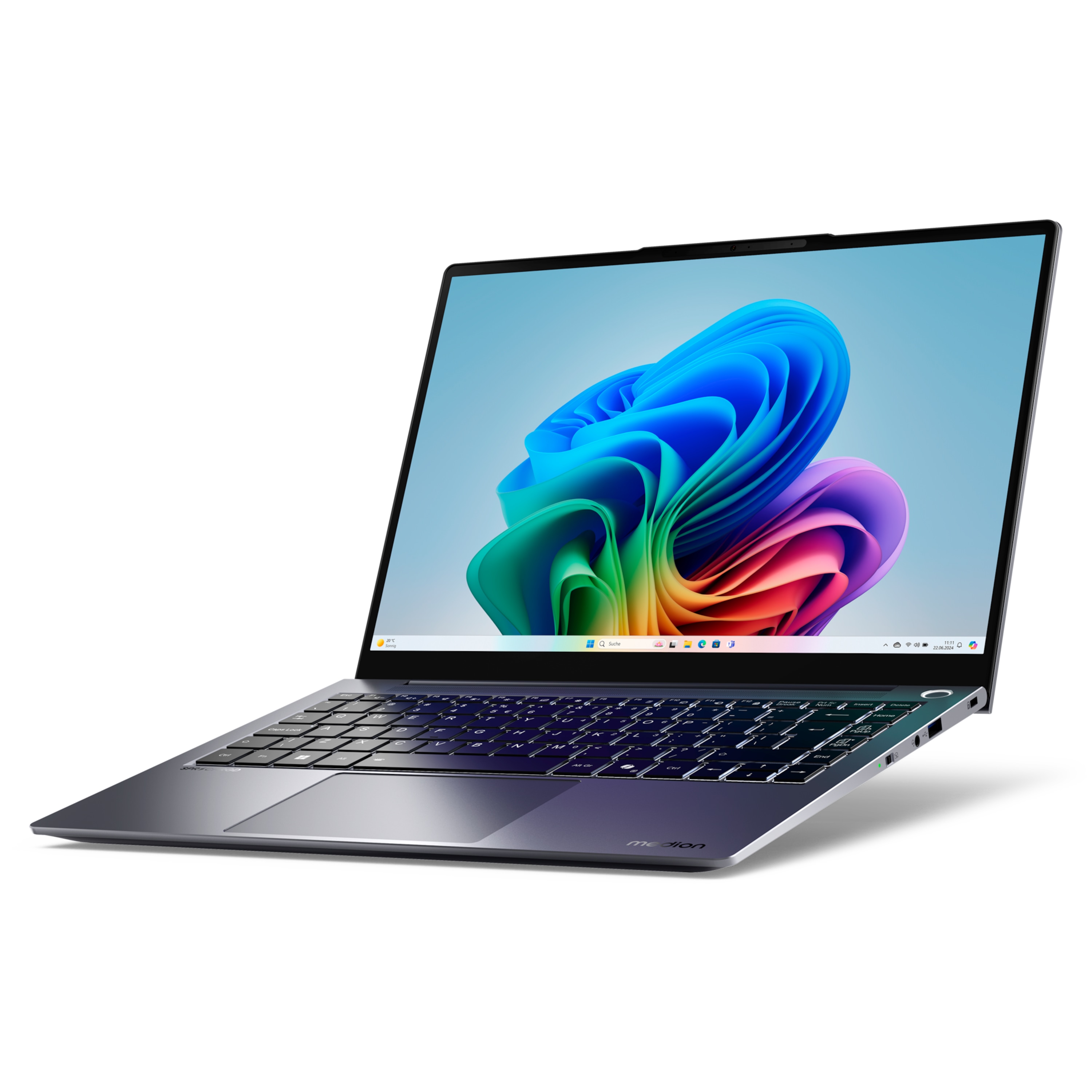 MEDION® SPRCHRGD 14 S1 Elite; Copilot+ PC, Snapdragon® X Elite, Windows 11 Home, 35,56 cm (14“) 2,8K Display, 1 TB SSD, 32 GB RAM
