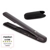 MEDION® LIFE HS2 kabelloses Glätteisen, flexible Keramik-/Turmalin Heizplatten mit Temperatursensor, Display mit Temperatur- und Akkuanzeige, 5 regelbare Hitzestufen (165° - 210°)