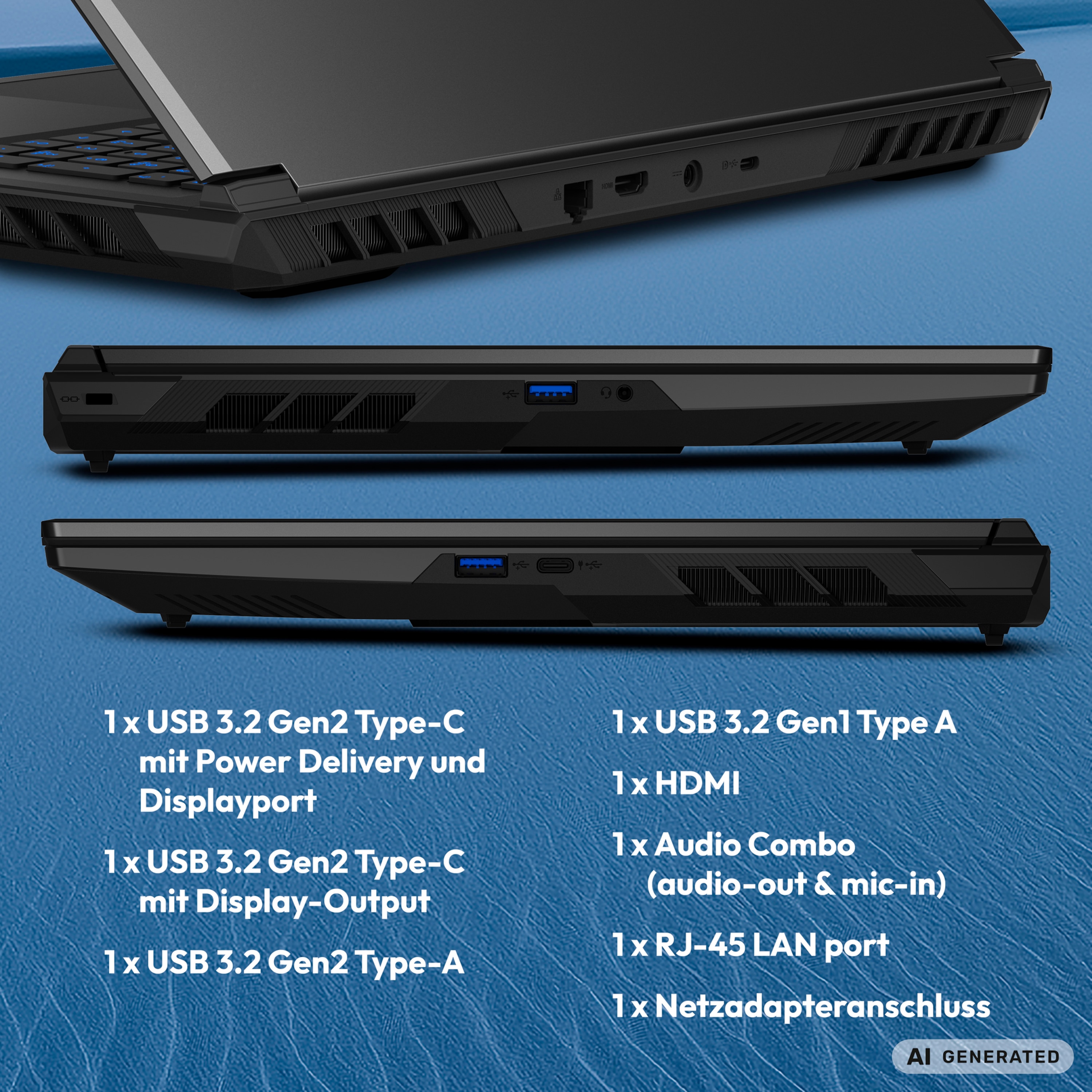 MEDION® ERAZER Defender 17 P10 Core Gaming Laptop, Intel® Core™ i9-14900HX, Windows 11 Home, 43,8 cm (17,3") FHD Display mit 144 Hz, NVIDIA® GeForce RTX™ 5070, 1 TB SSD, 16 GB RAM