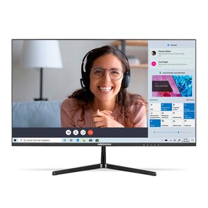 MEDION AKOYA P52424 24 Inch Full HD Monitor - Frameloos, HDR10, HDMI, DisplayPort, VGA, Anti Blauw Licht - Zwart