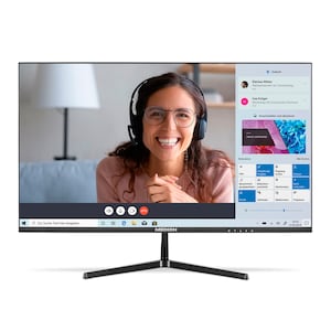 MEDION AKOYA P52424 24 Inch Full HD Monitor - Frameloos, HDR10, HDMI, DisplayPort, VGA, Anti Blauw Licht - Zwart