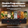 MEDION® Life IC20D Induktionskochplatte (MD 100091), extra flach, 3500 Watt Induktionsleistung, 2 Kochplatten mit je 8 Automatikprogrammen und DIY, LED Display mit Touchbedienung, Nahtlose Kristallglas-Oberfläche