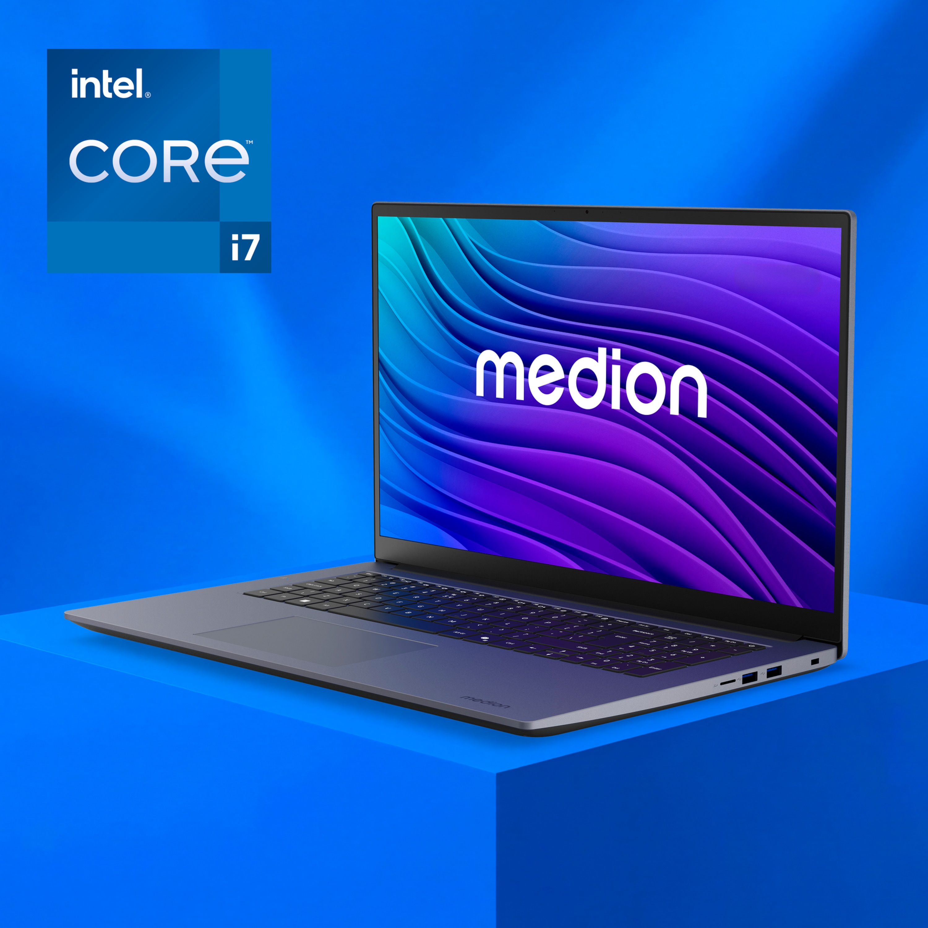 MEDION® Avantum 17 E1i Laptop, Intel® Core™ i7-13620H, Windows 11 Home, 43,9 cm (17,3") FHD Display, 1 TB SSD, 32 GB RAM, KEIN NETZTEIL