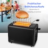 MEDION® MEDION LIFE Toaster MD12102, 2 Toastschlitze für zwei Toastscheiben, LED Sensor-Touch-Display für präzise Steuerung, 7 Bräunungsstufen und 5 Automatikprogramme