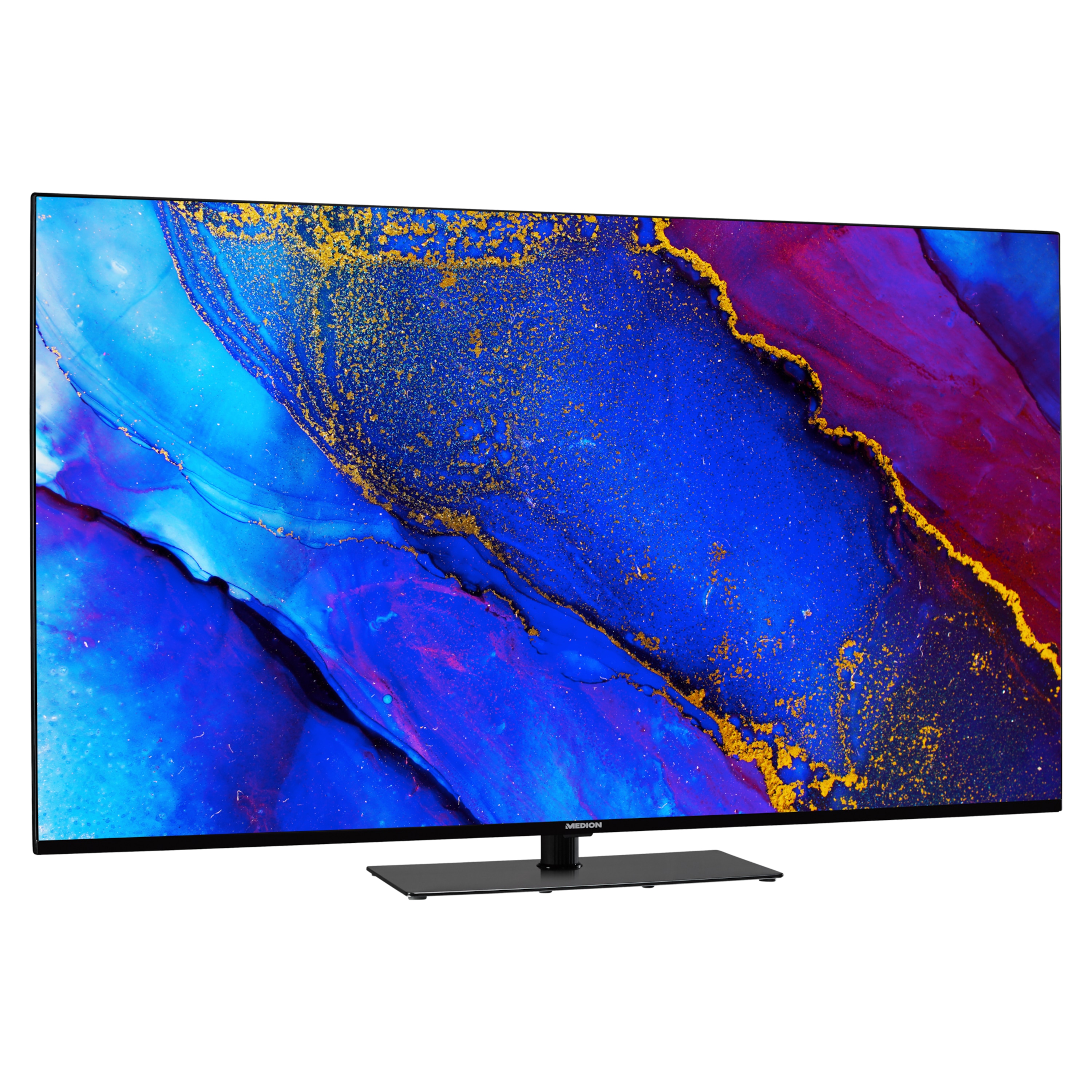 MEDION® LIFE® X15543 (MD 31947) LCD Smart-TV, 138,8 cm (55'') Ultra HD Display inkl. Wandhalterung Tilt Basic - ARTIKELSET