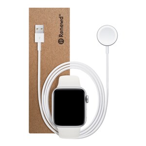 RENEWD Watch Series 5 40 mm, weiß/silber