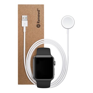 RENEWD Watch Series 3 38 mm, space grey/schwarz