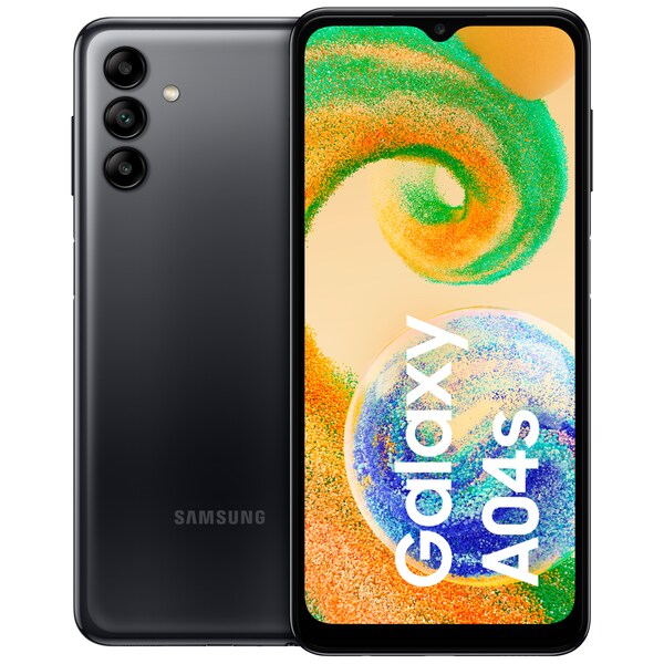 SAMSUNG Galaxy A04s 32 GB, schwarz, inkl. Samsung Soft Clear Cover