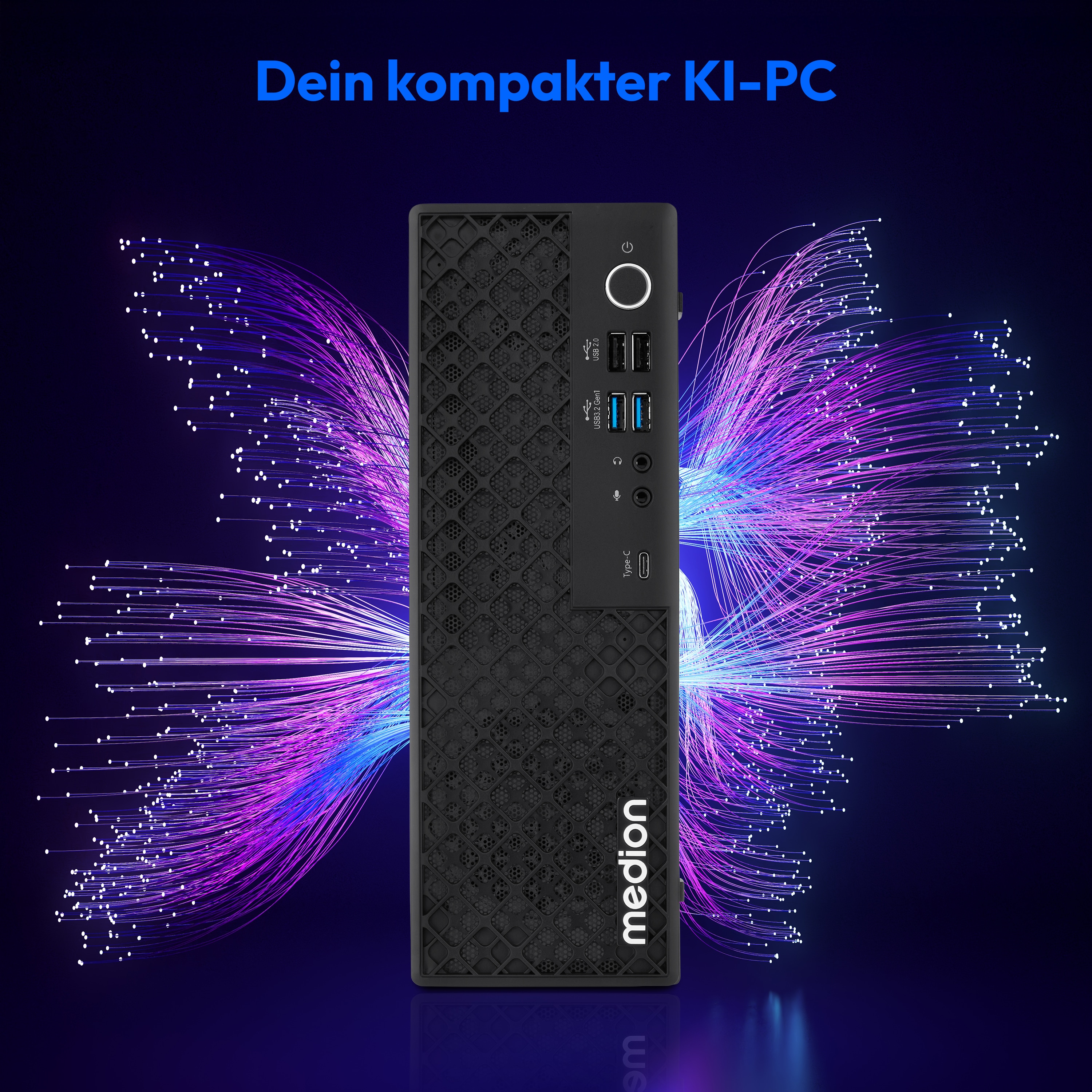 MEDION® Picoworx T80 III Mini PC; Copilot+ PC, Intel® Core™ Ultra 7 256V, Windows 11 Home, 1 TB SSD, 16 GB RAM