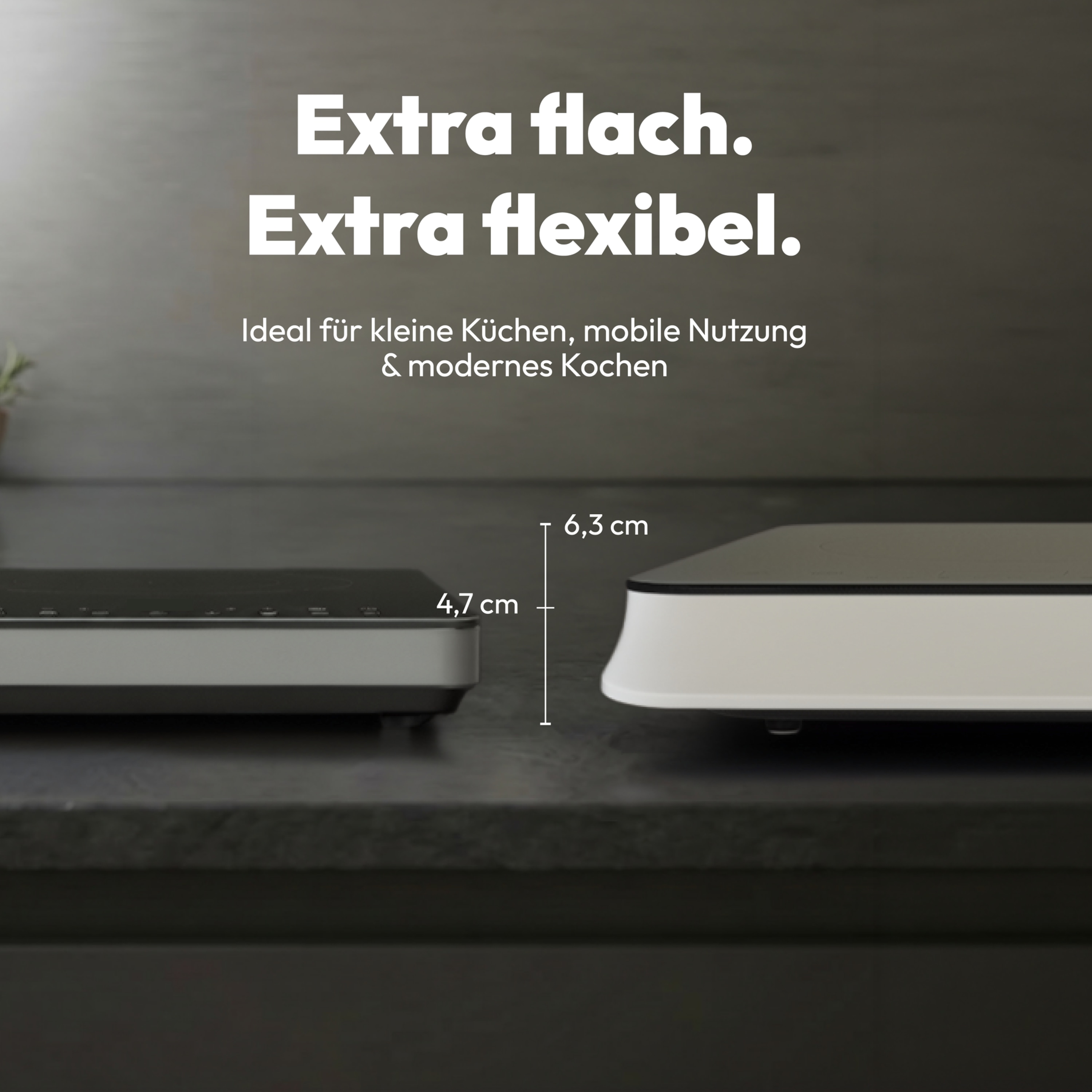 MEDION® Life IC20D Induktionskochplatte (MD 100091), extra flach, 3500 Watt Induktionsleistung, 2 Kochplatten mit je 8 Automatikprogrammen und DIY, LED Display mit Touchbedienung, Nahtlose Kristallglas-Oberfläche