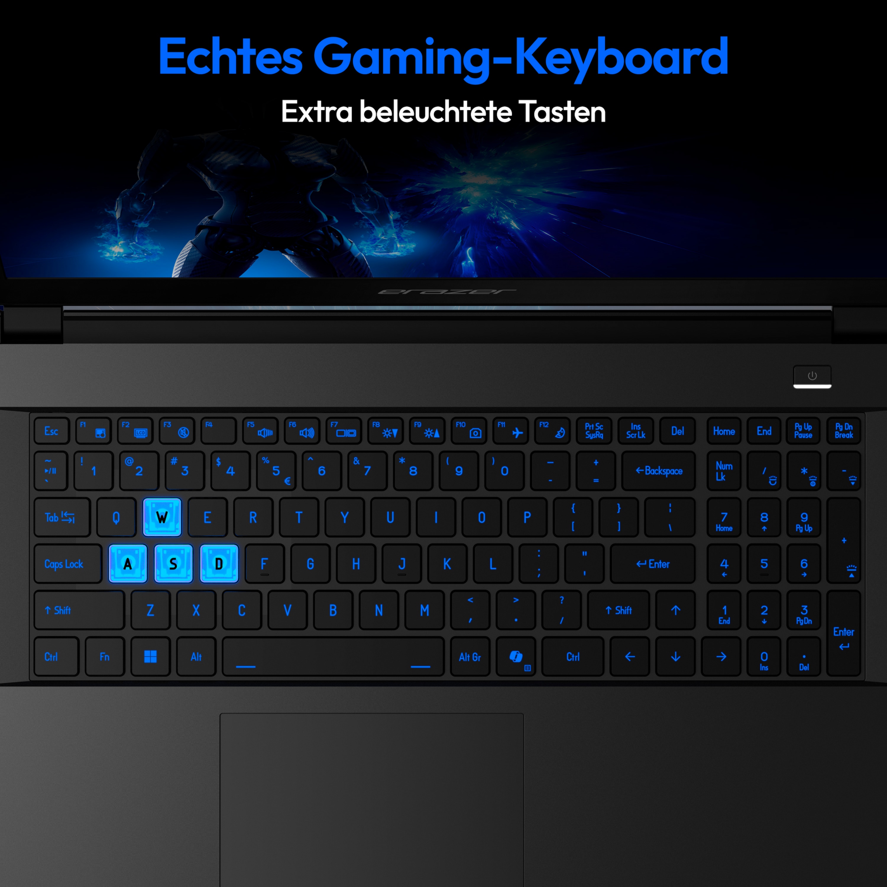 MEDION® ERAZER Deputy 15 P1 Core Gaming Laptop, Intel® Core™ 7 250H, Windows 11 Home, 39,6 cm (15,6'') FHD Display mit 144 Hz, NVIDIA® GeForce RTX™ 5060, 1 TB SSD, 16 GB RAM