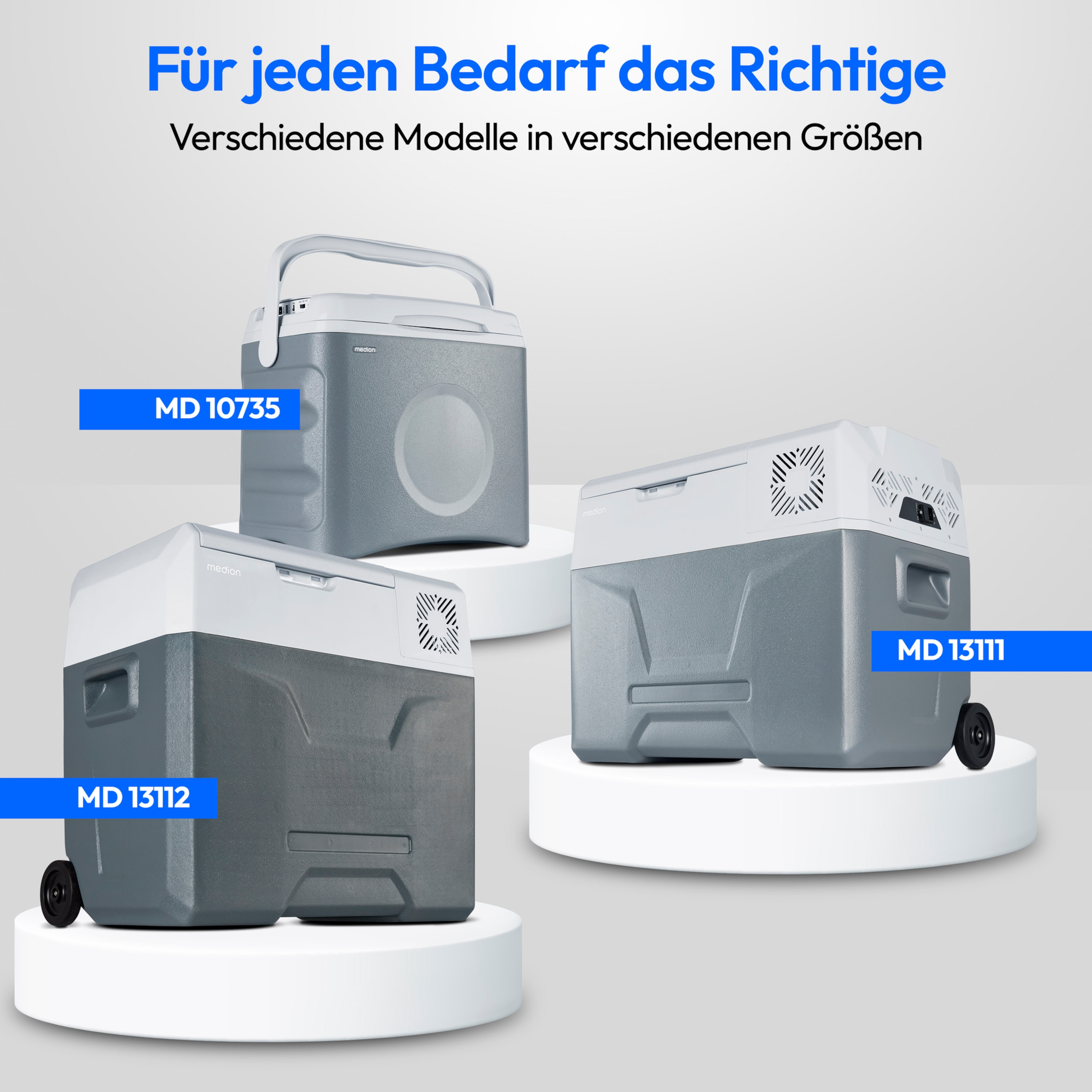MEDION® LIFE® Kühl- und Gefrierbox MD13112, -20°C bis 20°C, mit Kompressor, 60 Watt, 47 L Stauraum, LED Anzeige, Energieeffizenzklasse D