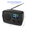 MEDION® MEDION LIFE Internetradio IRE-1 (MD89318), Empfang von über 40.000 Sendern & 20.000 Podcasts, 5 Watt (RMS), Bluetooth® 5.2 wireless technology, 2,4" (6,1 cm) TFT-Farbdisplay