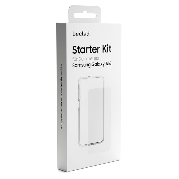 SAMSUNG (Powered by Samsung) Starter Kit aus Cover & Schutzfolie - Samsung Galaxy A16 Zubehör