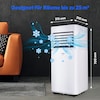 MEDION® LIFE® P701 Klimaanlage (MD 37672), Kühlen, Entfeuchten und Ventilieren, Kühlleistung 7.000 BTU, Kühlmittel R290, max. 25m², App- und Sprachsteuerung, Inkl. Fenster-Kit