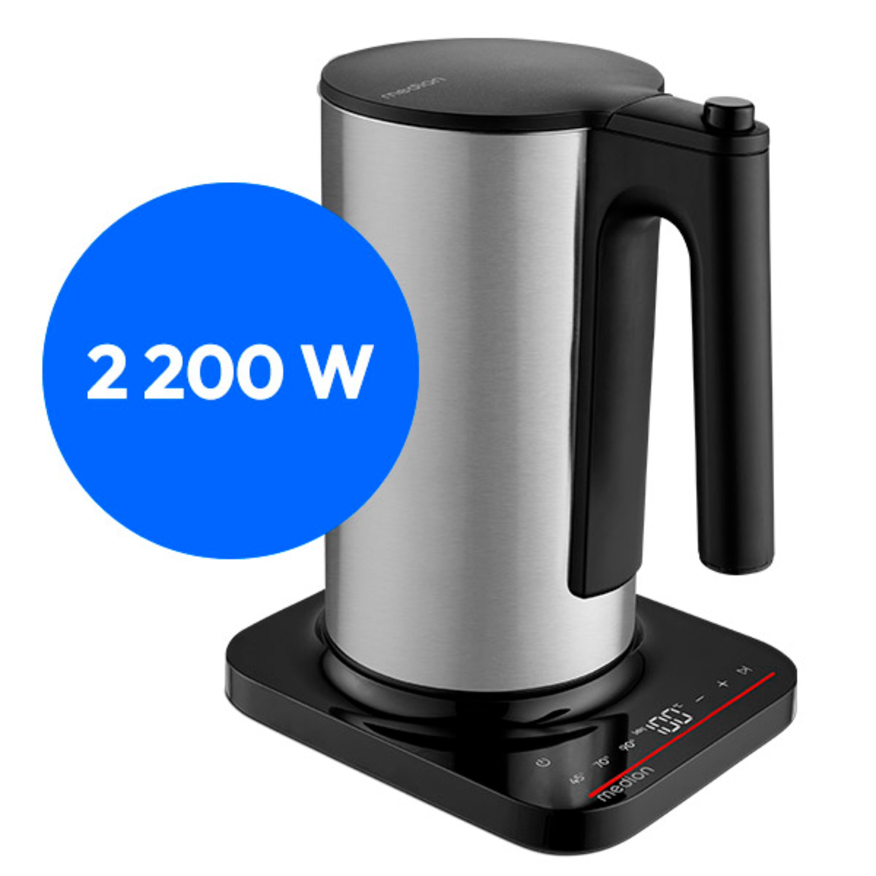 2200 Watt für schnelles und effizientes Erhitzen