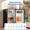 MEDION® LIFE Kühlschrank MD370009, 76 L Nutzinhalt, 3 Ablagen & 2 Türfächer, temperaturregulierbar (0–8 °C), wechselbarer Türanschlag, Energieklasse E