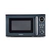 MEDION® Retro-Mikrowelle MD 15000, grau, 800 W Leistung, 20 L kompakt, 5 Mikrowellenstufen, Auftaufunktion, Timerfunktion, stilvolles Retro-Design