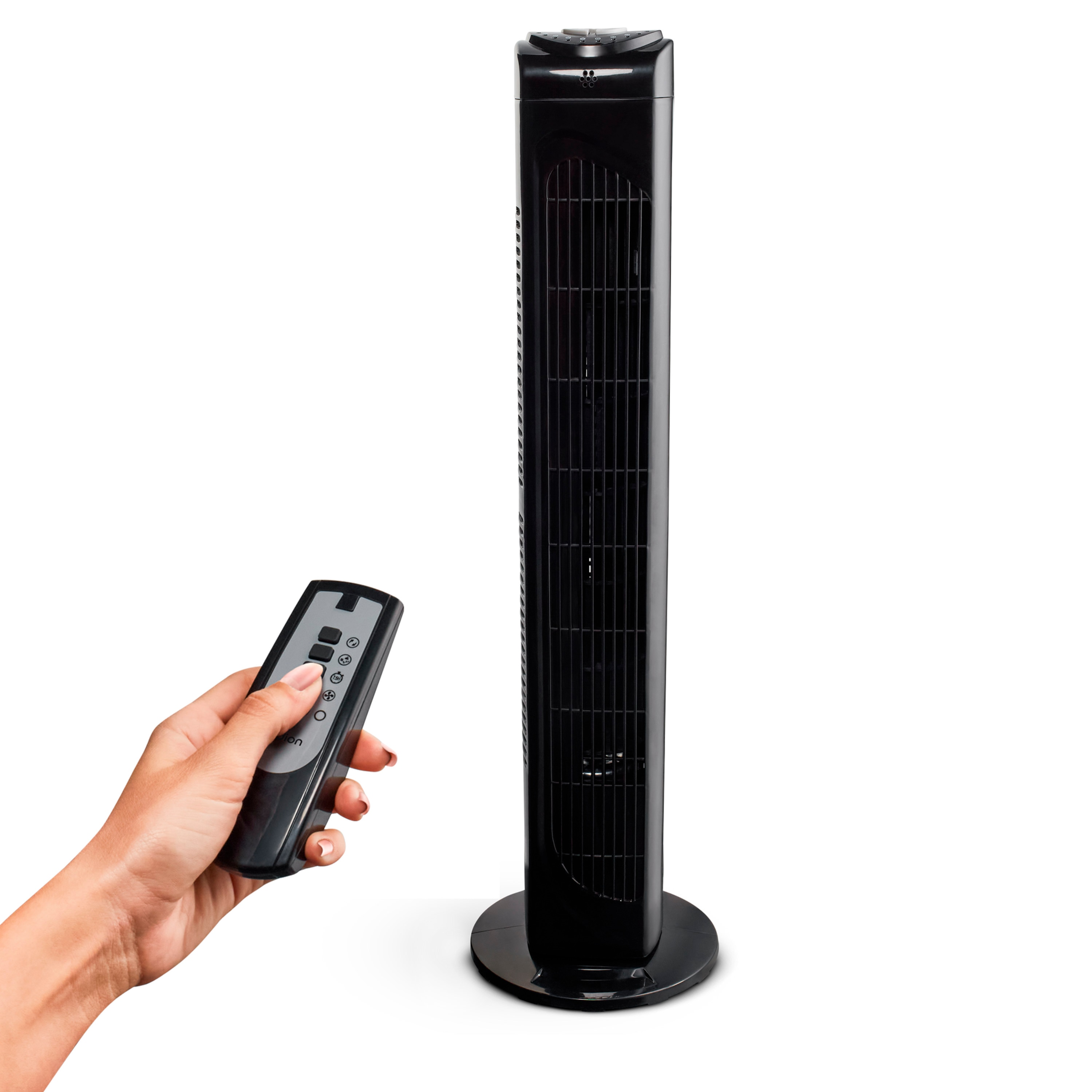 MEDION® LIFE E10 TF Turmventilator (MD 10319), 3 Geschwindigkeitsstufen, 45 Watt Leistung, zuschaltbare Schwenkfunktion, inkl. Fernbedienung