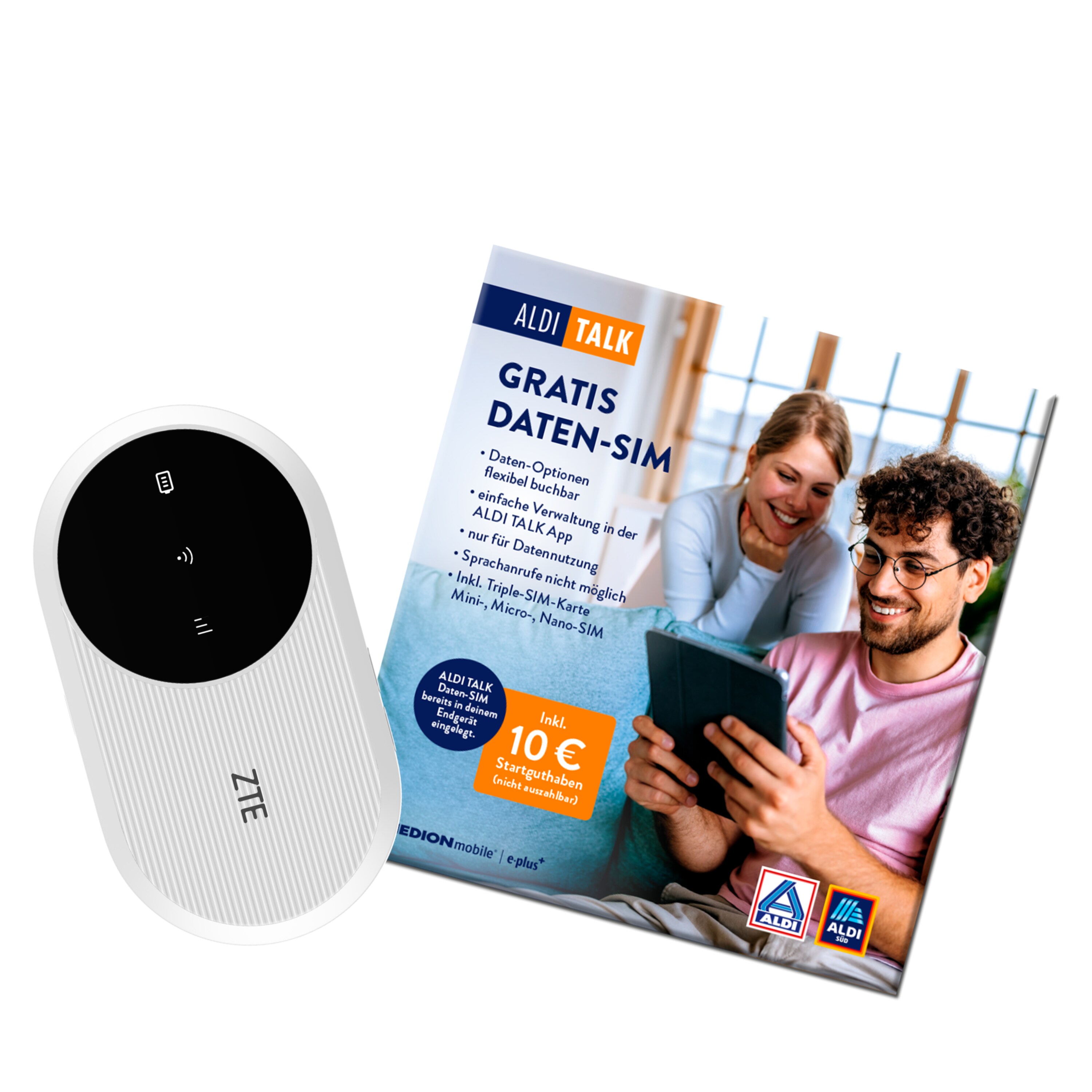 ZTE Mobiler Router U10 4G LTE Weiß