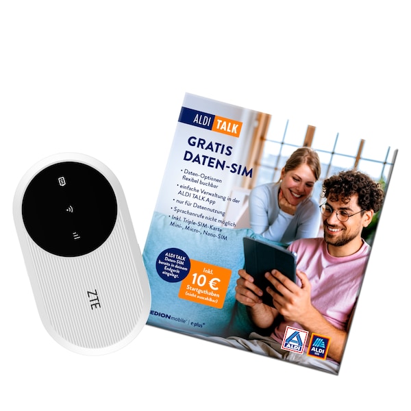 ZTE Mobiler Router U10, 4G LTE, Weiß