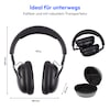 MEDION® Over Ear-Kopfhörer LIFE HX-1 Pure schwarz , bis zu 100 Stunden Akkulaufzeit, 3 EQ-Presets + 1 App-Preset, Bluetooth® 5.4 wireless technology, IPX4 Spritzwasserschutz