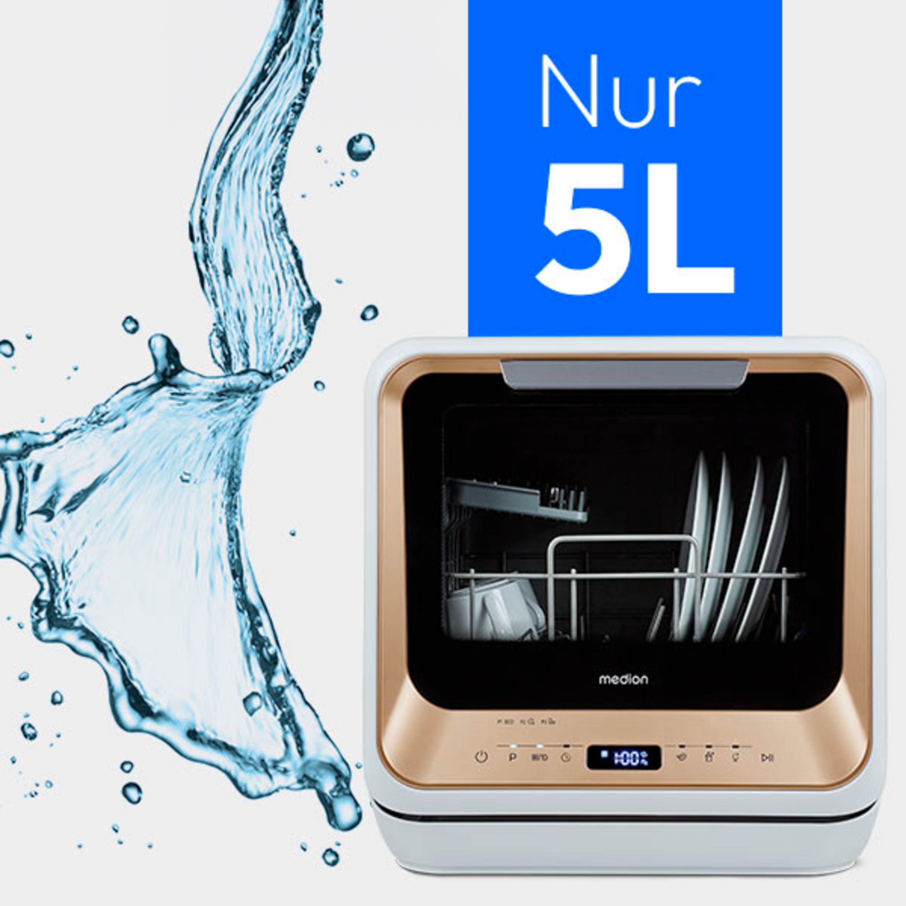 Nur 5 L Wasserverbrauch